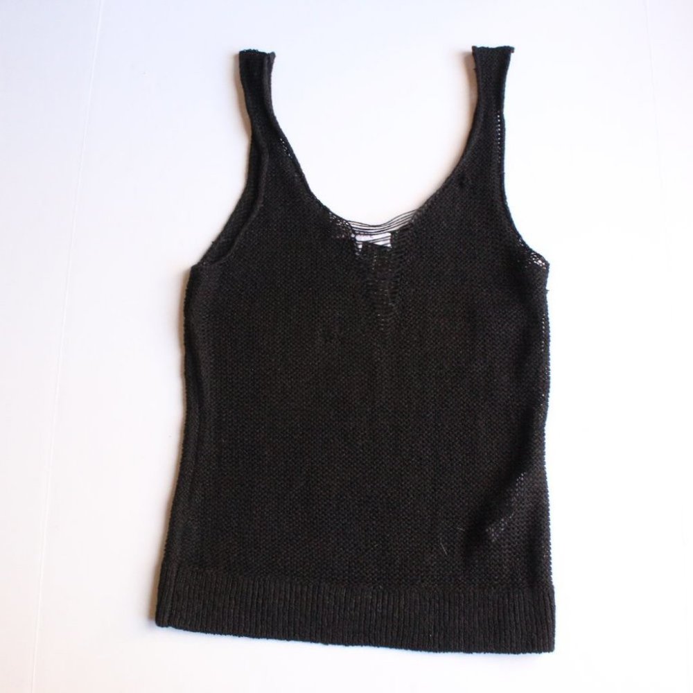 Frame Denim Black Tank Top